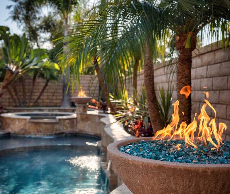 Designing a Pool with Fire Features